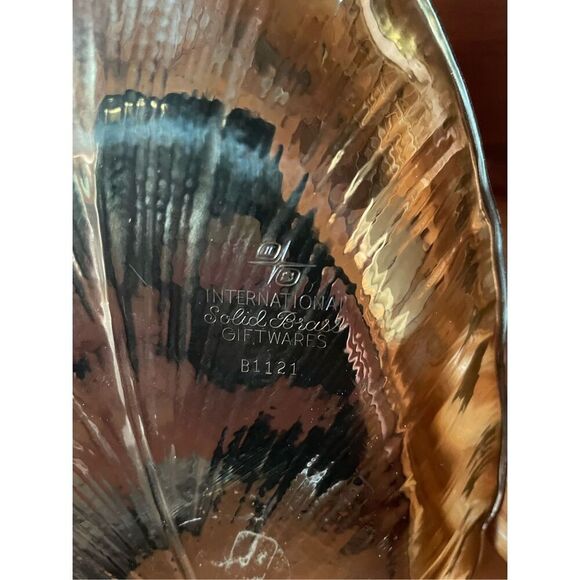 Decorative Brass Plate Dish Candy Trinket Jewelry Dish - Picture 3 of 5